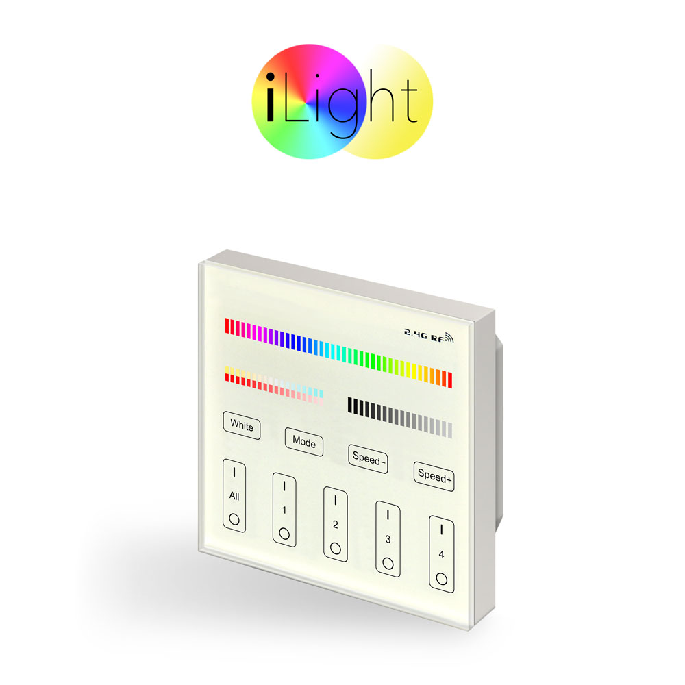 S.Luce iLight Einbau-Touch Panel für Leuchtmittel & Strip RGB + CCT