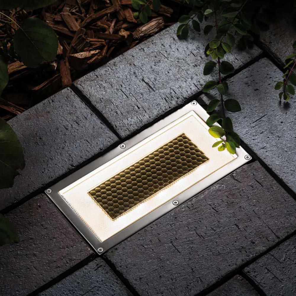 S.Luce LED Solar Bodeeinbaulampe Box IP67 Edelstahl