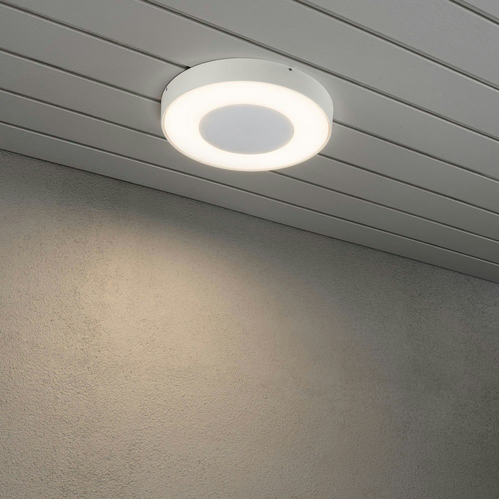 Carrara LED Außenwand- & Deckenlampe Ø 27cm CCT Weiß thumbnail 4