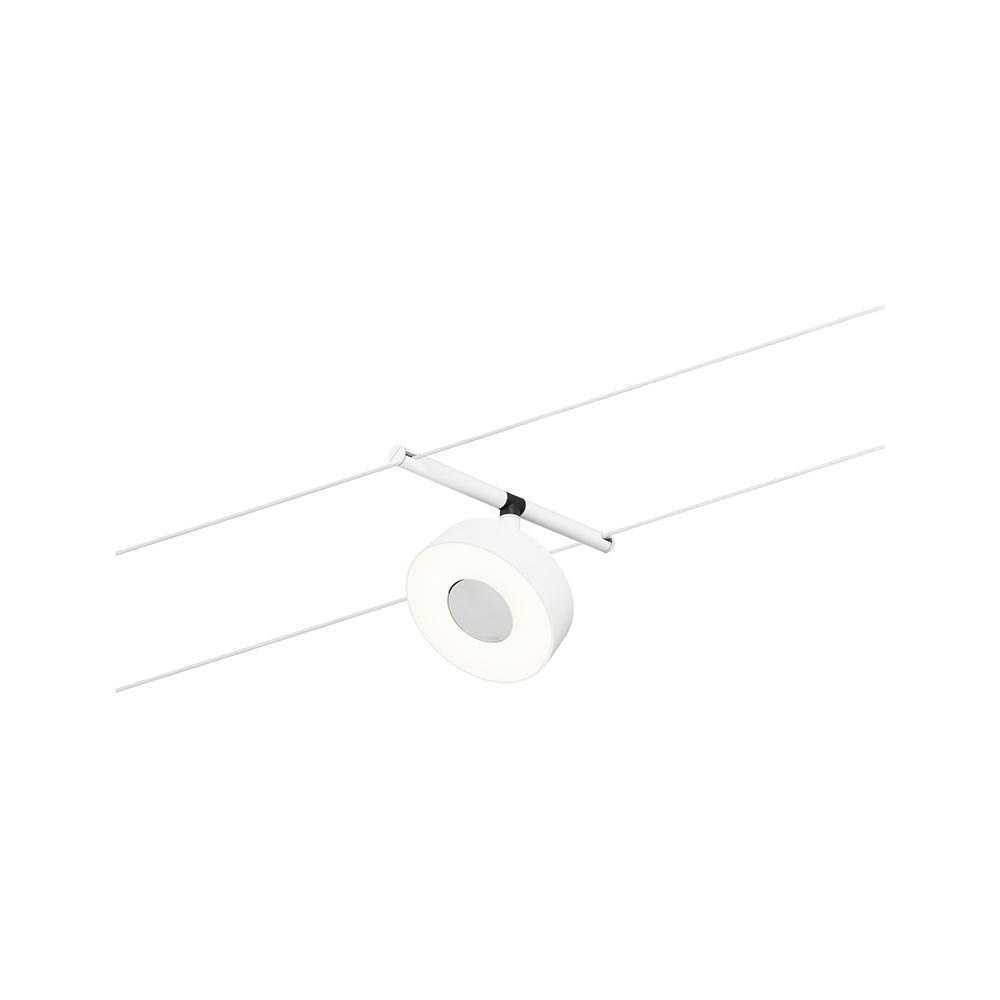 CorDuo LED Seilsystem Circle Einzelspot Weiß-Matt, Chrom 1