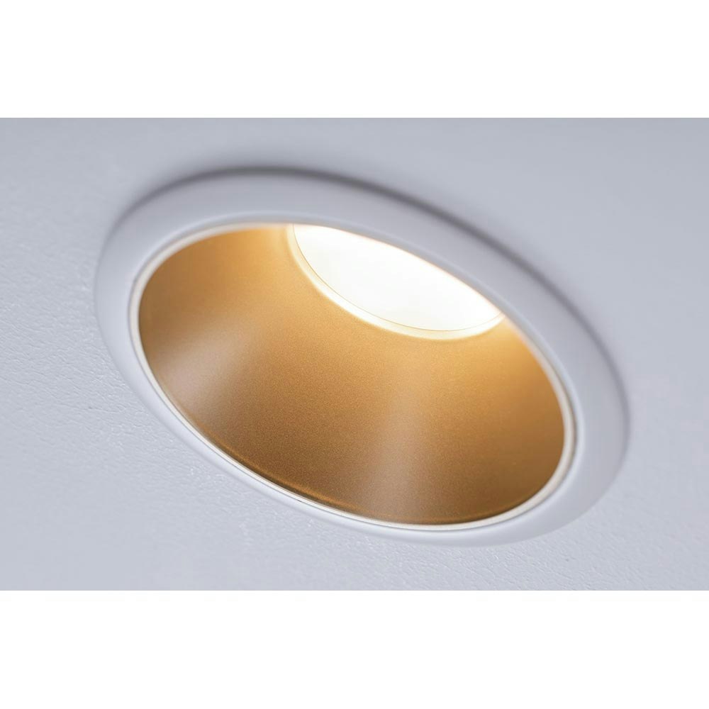 LED Einbauleuchte Cole LED Rund 8,8cm Weiß, Gold zoom thumbnail 5