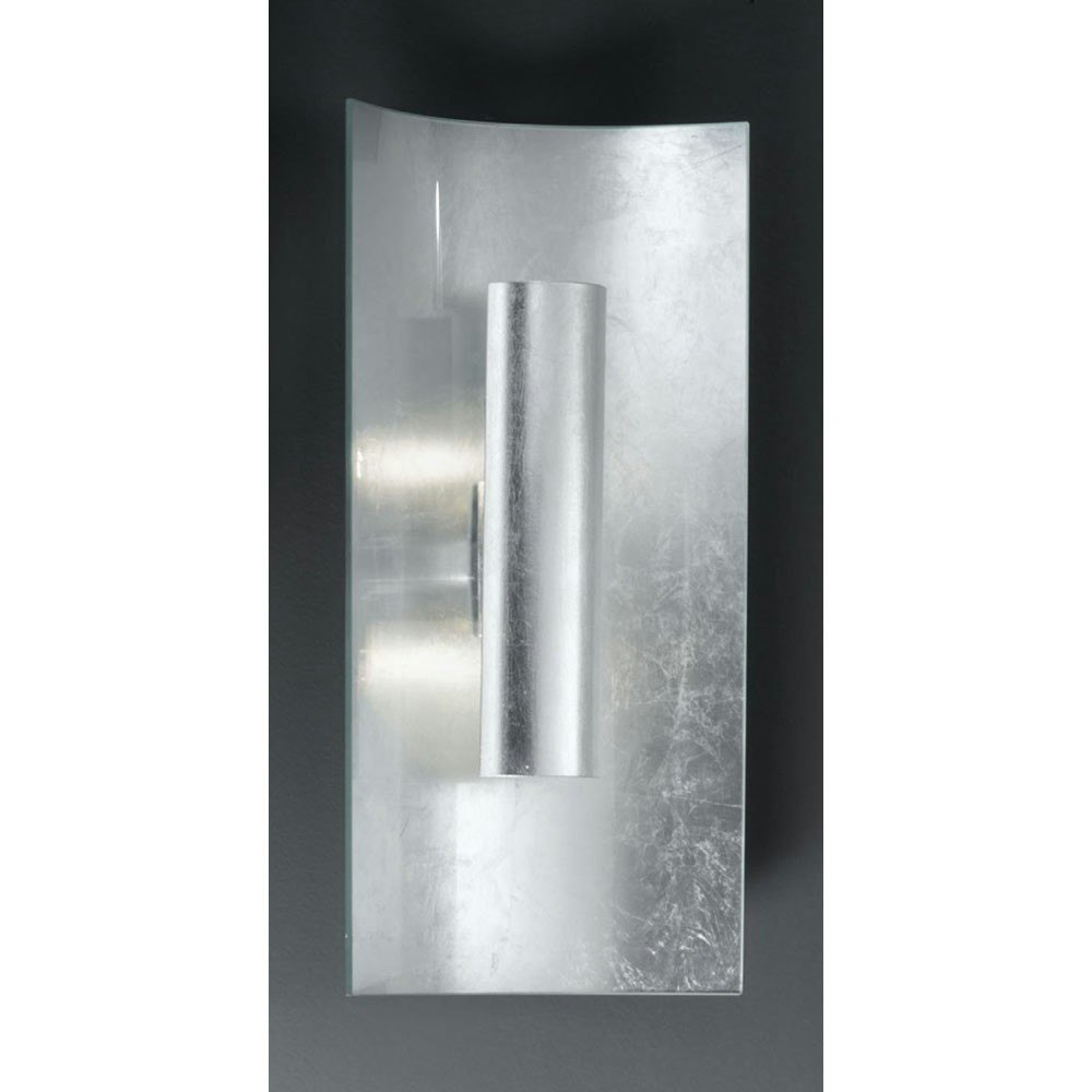 Aura Silber Wand- & Deckenleuchte 2-flammig Silber Silber 45cm 