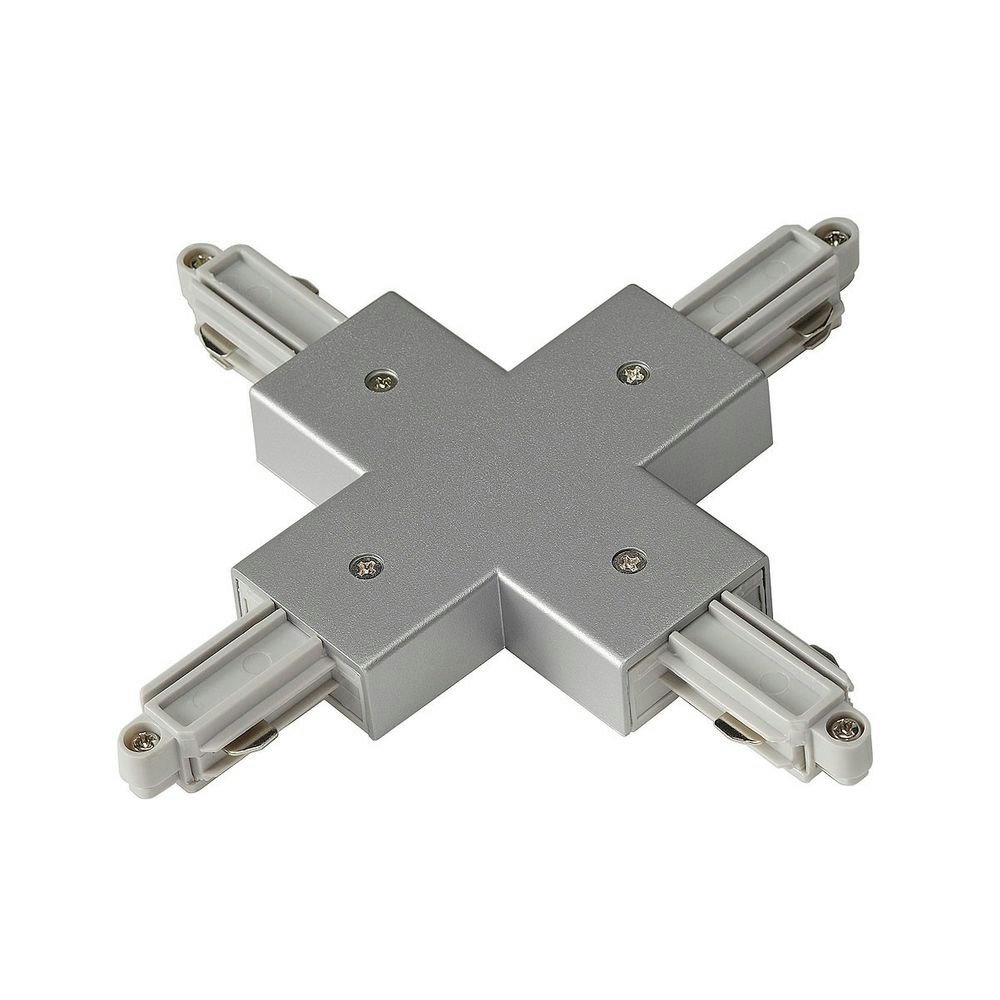 SLV X-Verbinder für 1-Phasen HV-Stromschiene Aufbauversion silbergrau 