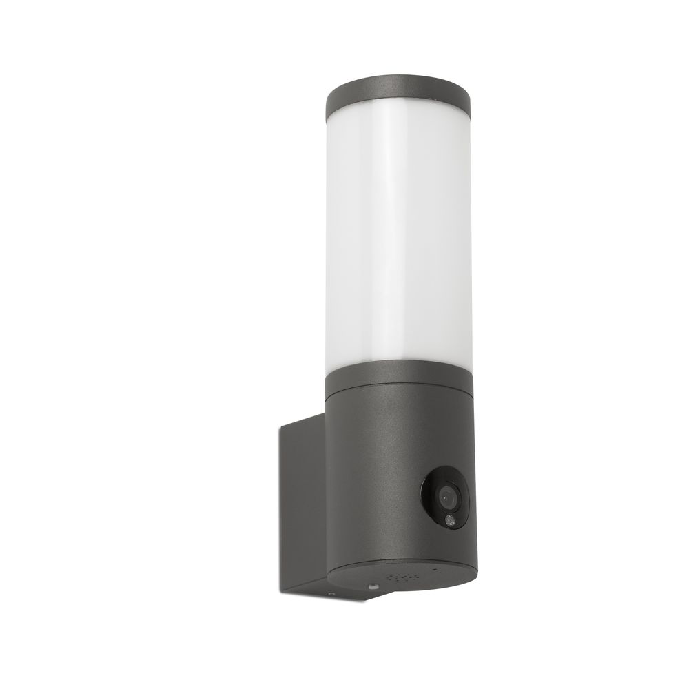 S.Luce Orwell Outdoor LED Wandleuchte mit Kamera IP54 Anthrazit