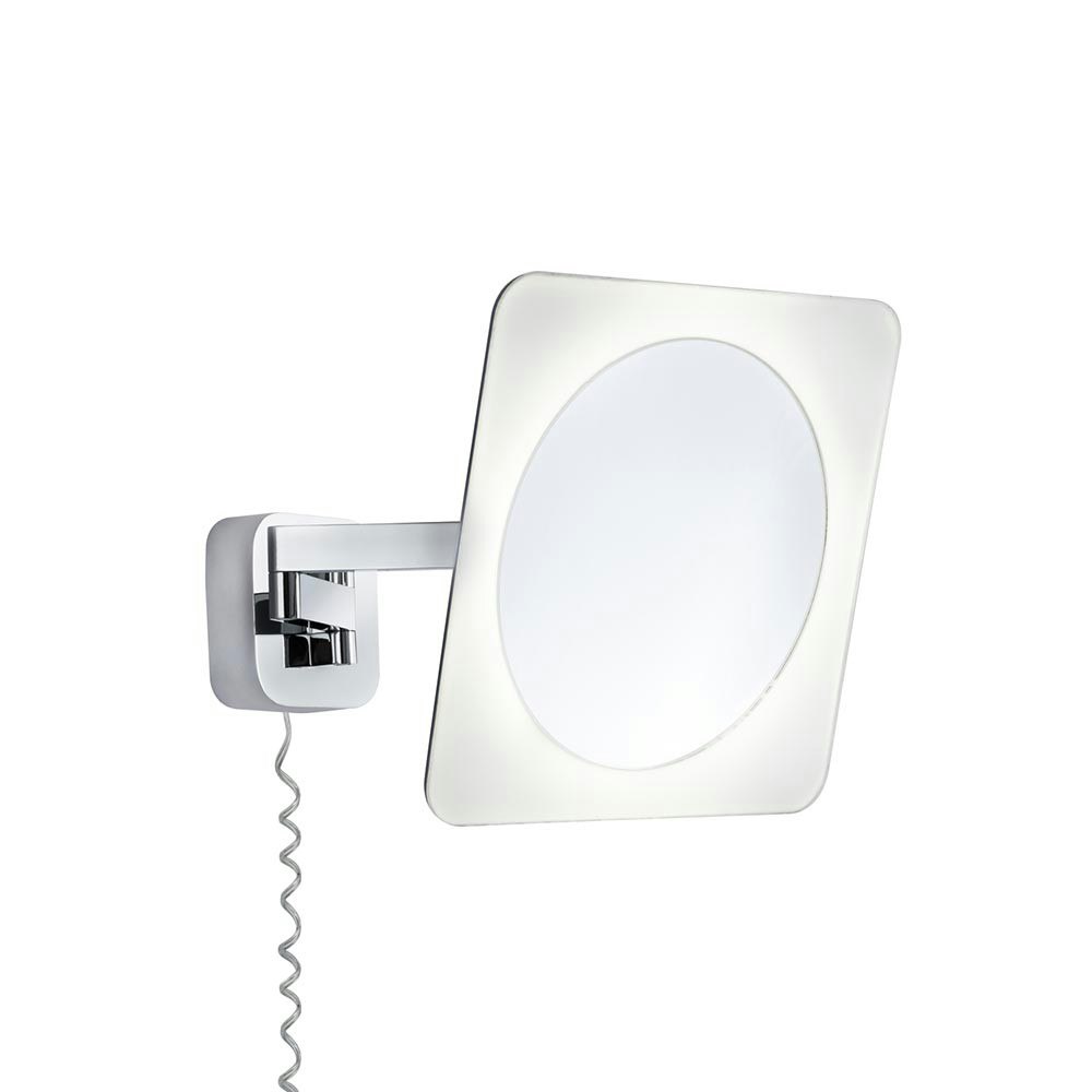 Wandleuchte Bela Kosmetikspiegel IP44 LED 5,7W Chrom Weiß zoom thumbnail 1