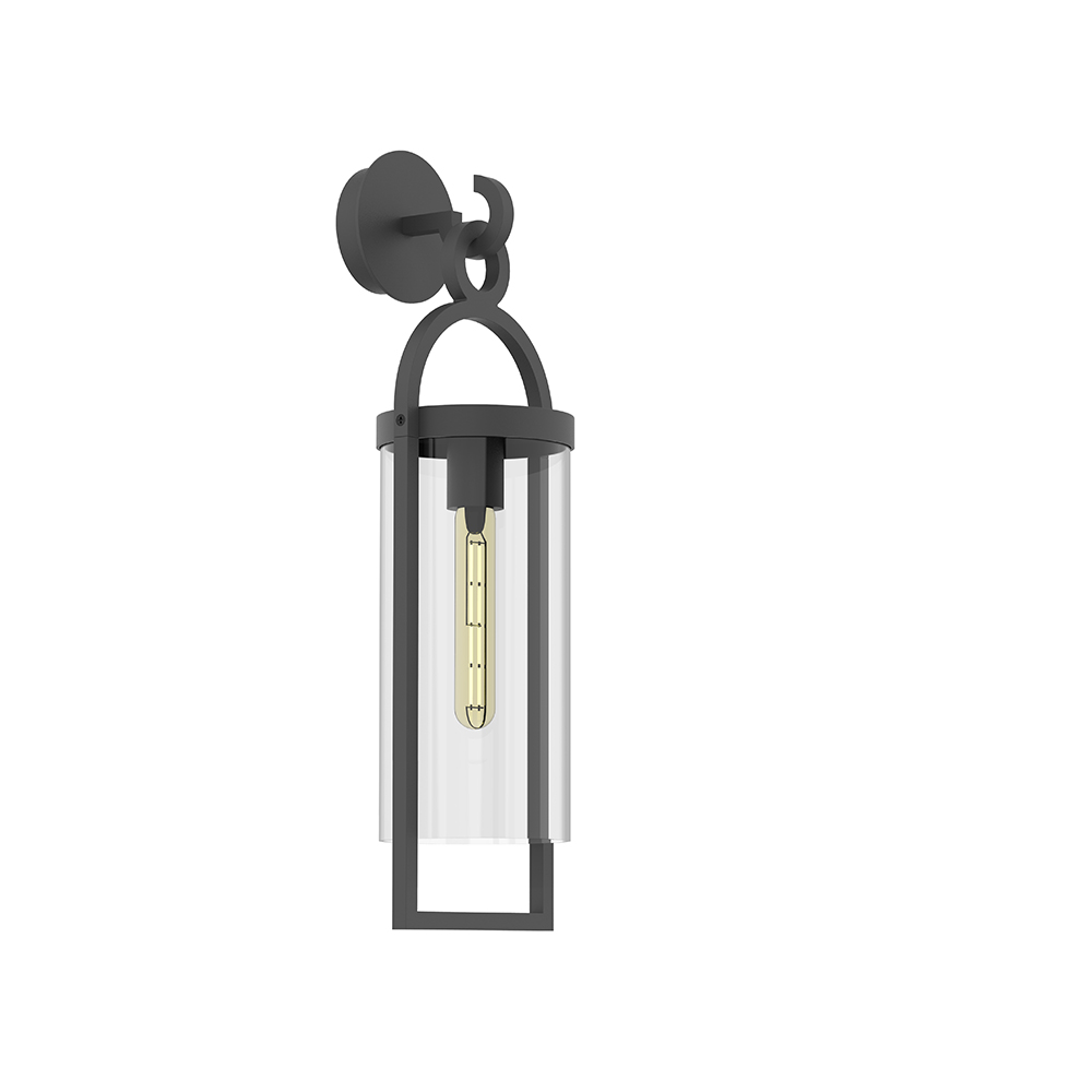 S.Luce Mantra Outdoor Wandlampe Maya Dunkelgrau, Lang