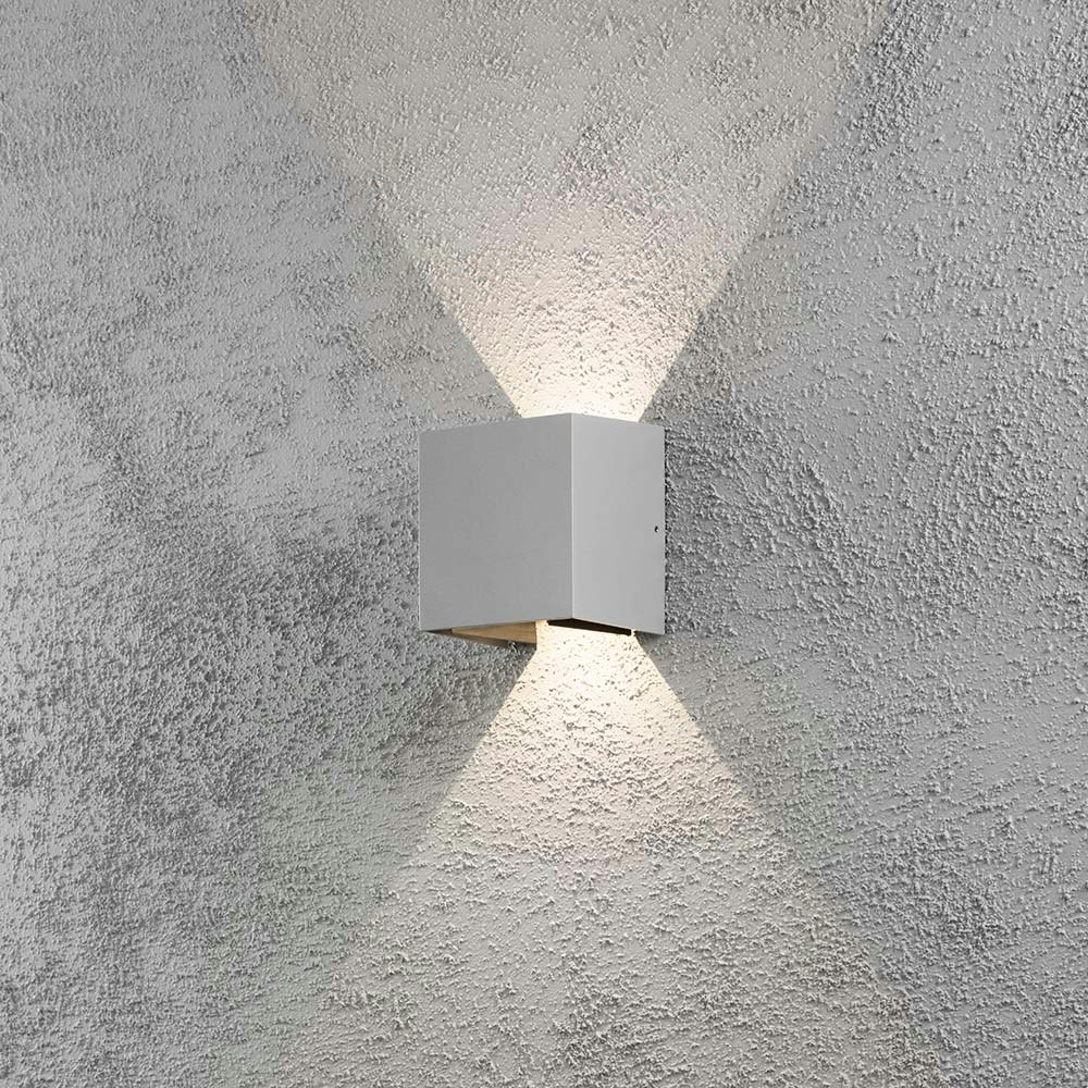 Cremona LED Außen-Wandlampe verstellbarer Lichtaustritt Grau thumbnail 1