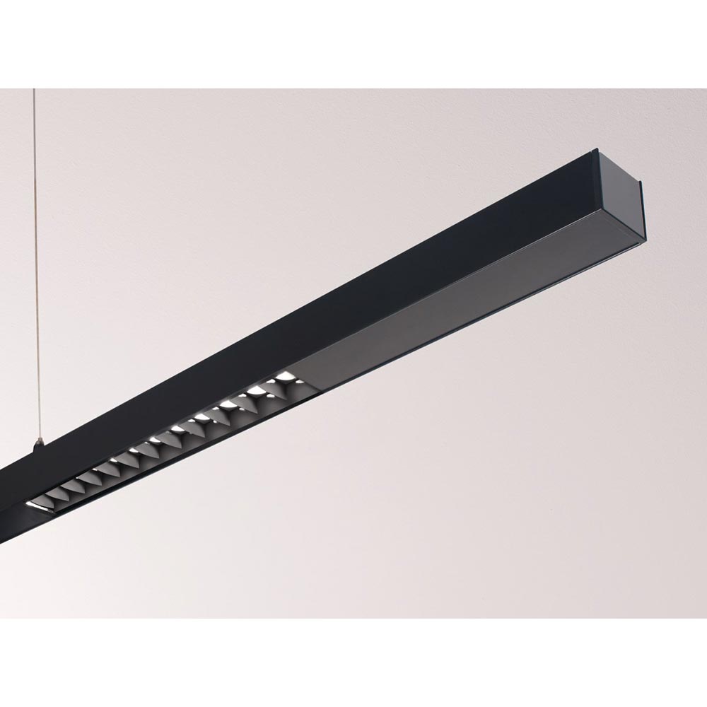 S.Luce Molto Luce Ride Lens LED-Hängelampe 160cm Up & Down Schwarz