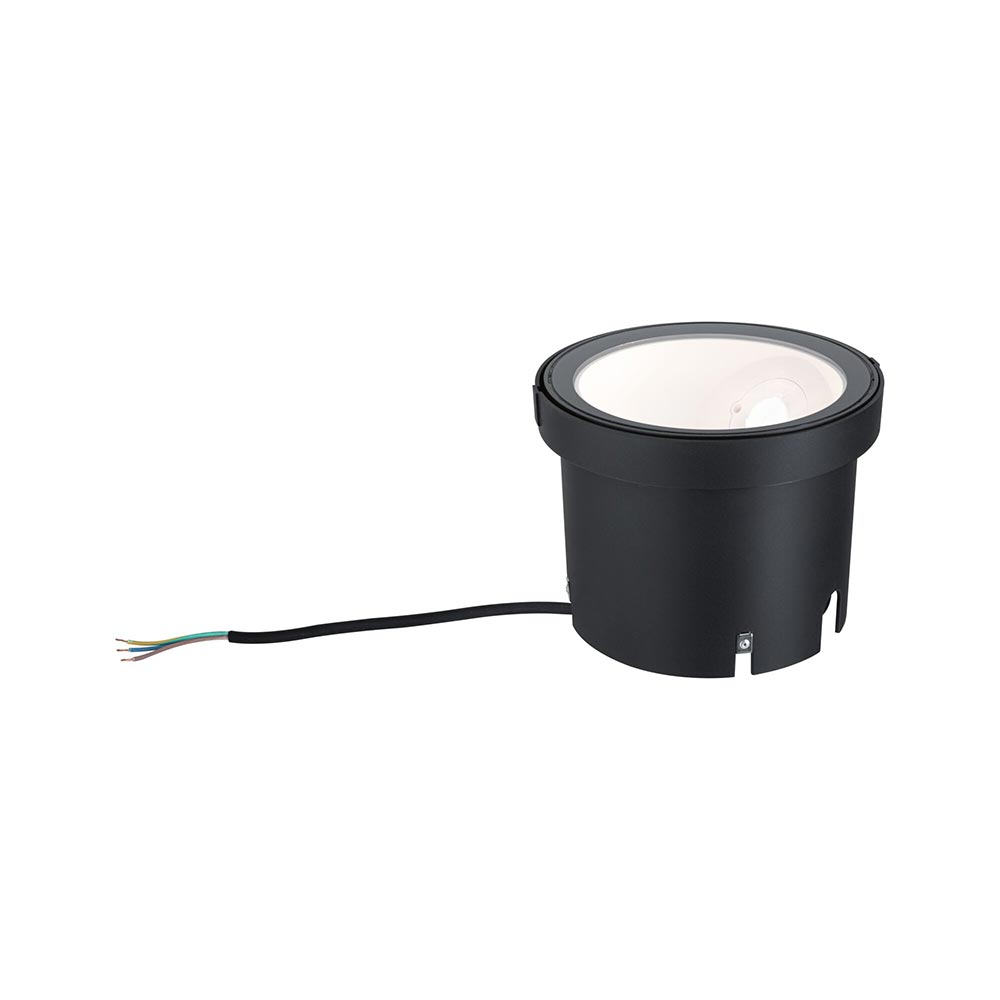 S.Luce LED Einbau-Wandfluter Ocos IP67 Anthrazit Metall