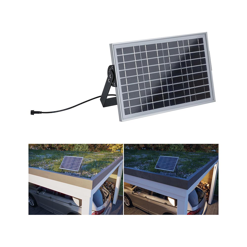 S.Luce Park + Light Einspeisung Solarmodul Silber IP65