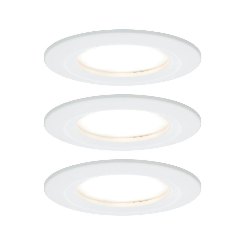 3er-Set LED Einbauleuchte Nova rund 3-Stufen Dimmbar Weiß zoom thumbnail 1