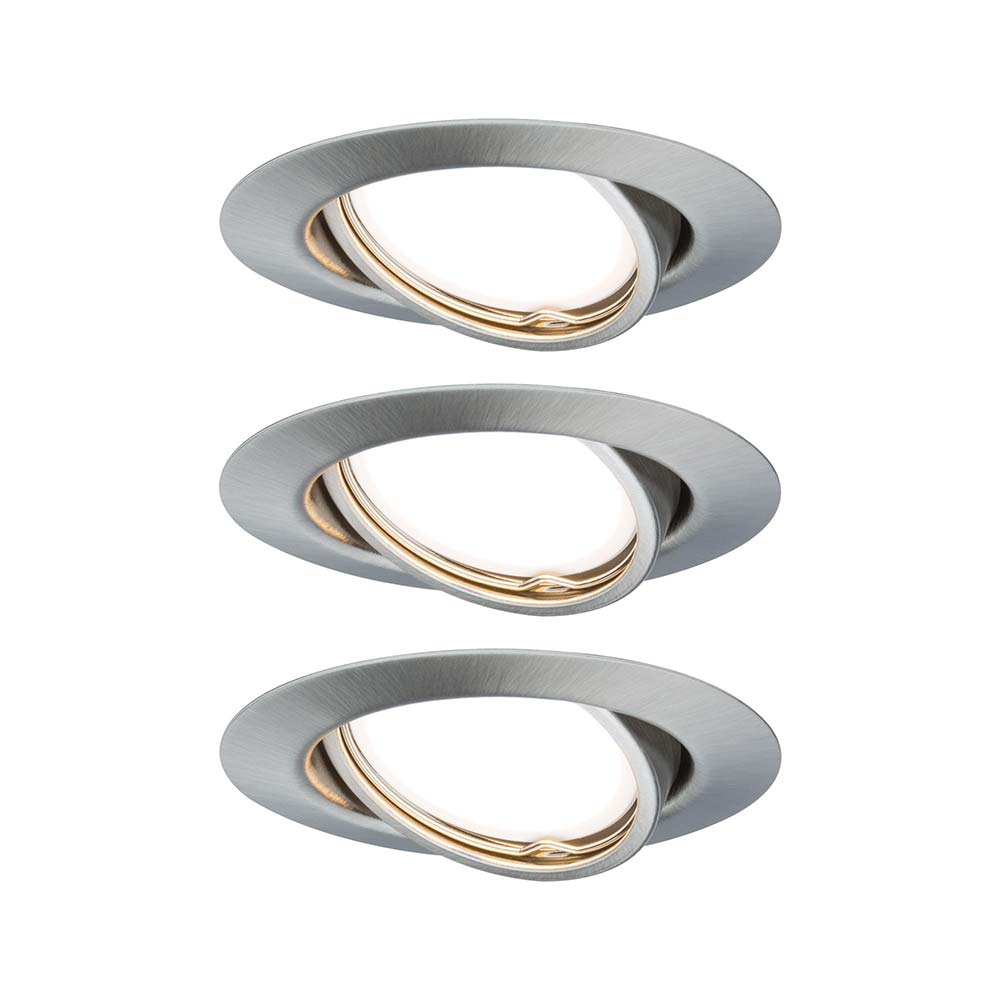 S.Luce Einbauleuchten-Base rund schwenkbar LED 3x5W GU10 51mm