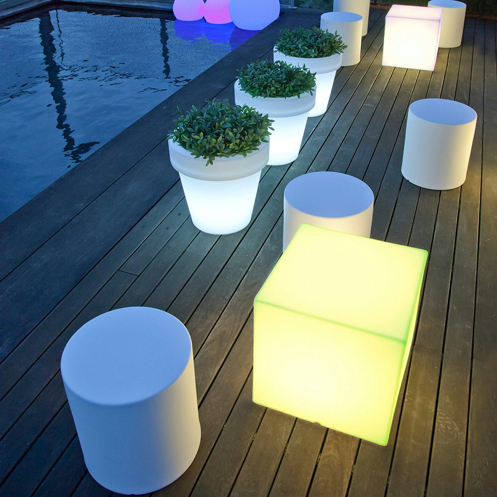 Cuby LED-Dekoleuchte mit Akku und Solar thumbnail 4