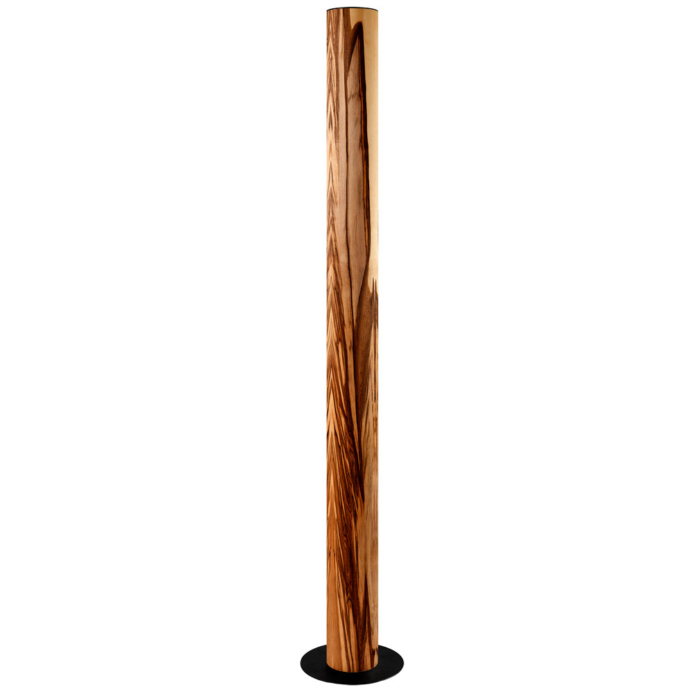 S.Luce LED Stehleuchte Stein Columna 160cm Nussbaum