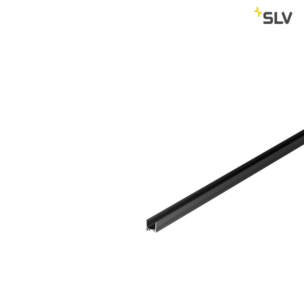 SLV Grazia 10 LED Aufbauprofil Standard Gerillt 2m Schwarz 