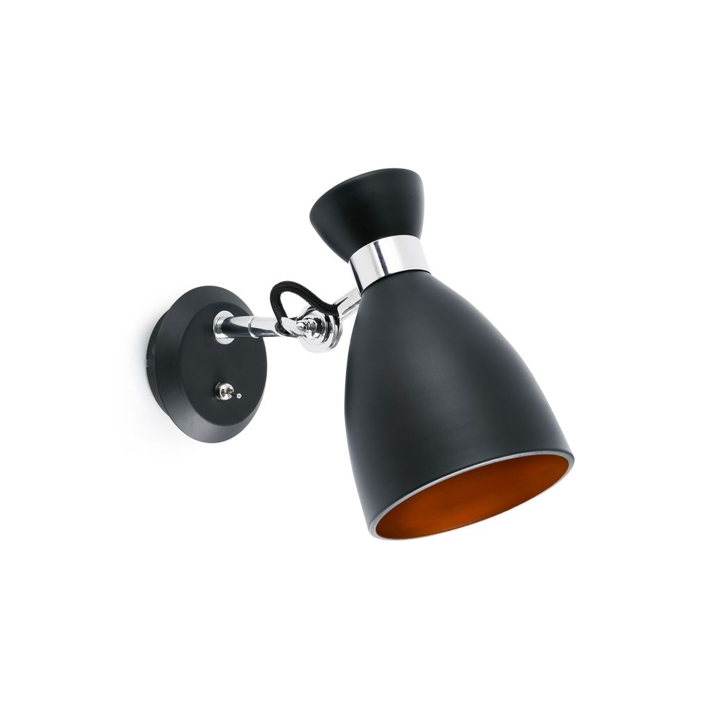 S.Luce Wandlampe RETRO Schwarz