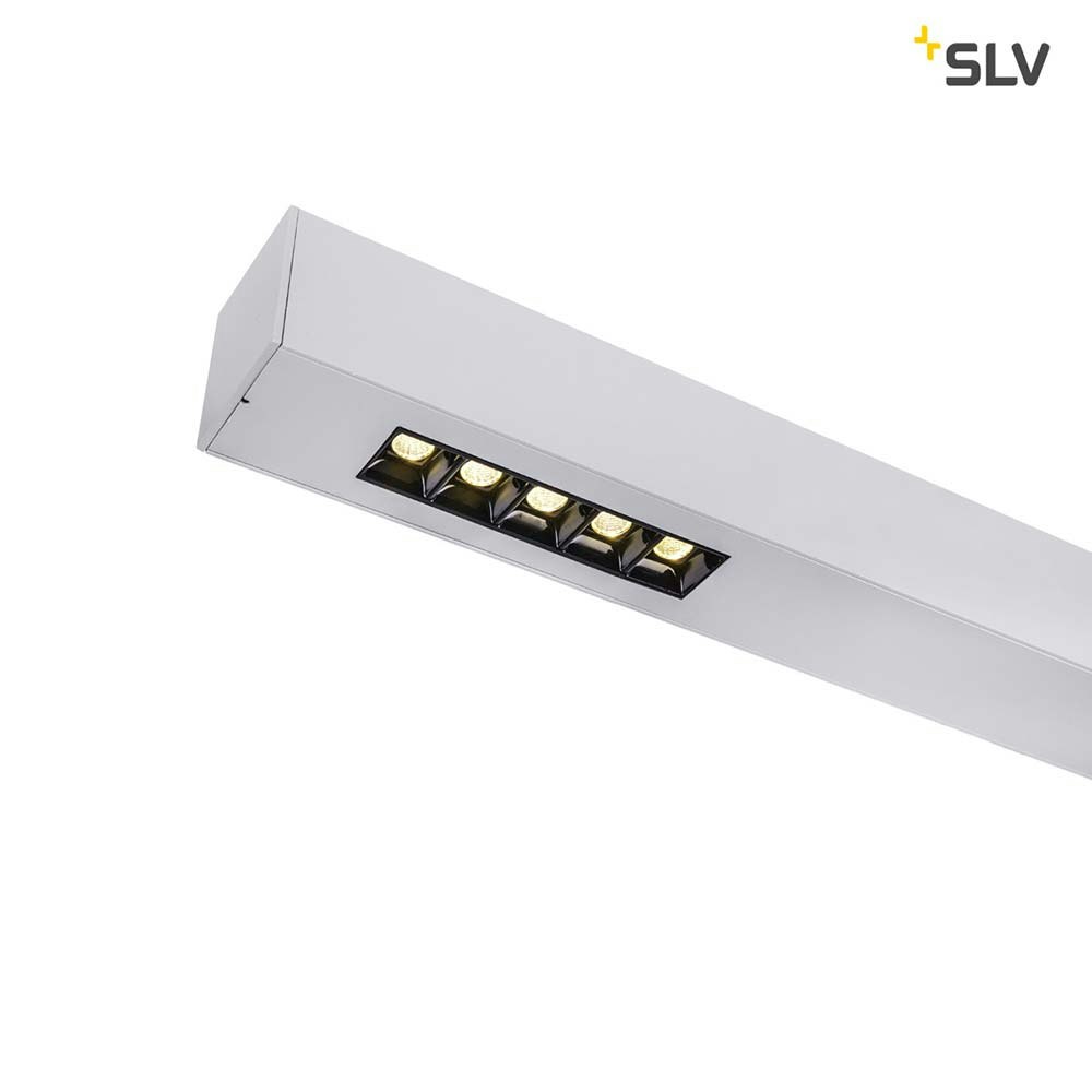 SLV Q-Line LED Deckenaufbauleuchte 2m Silber 4000K zoom thumbnail 3