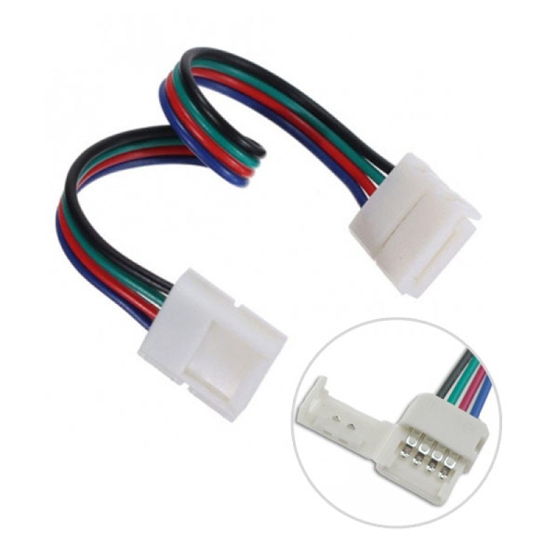 Kabelverbinder 4pol 10mm RGB LED-Strip thumbnail 2