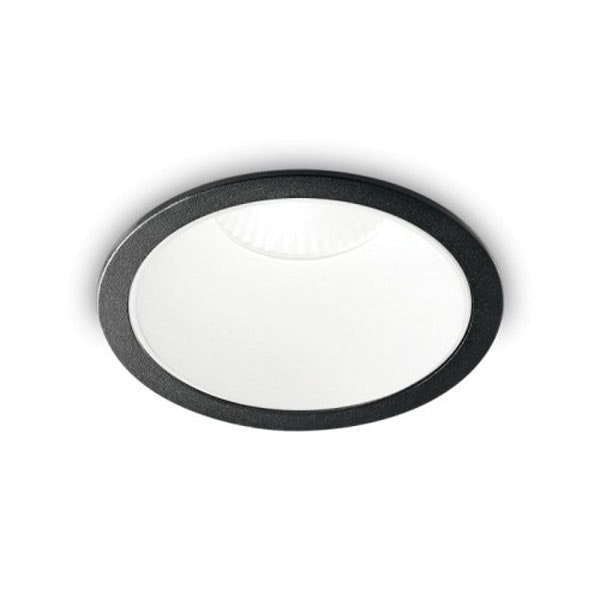 Ideal Lux LED Einbaulampe Game Round Schwarz, Weiß 1