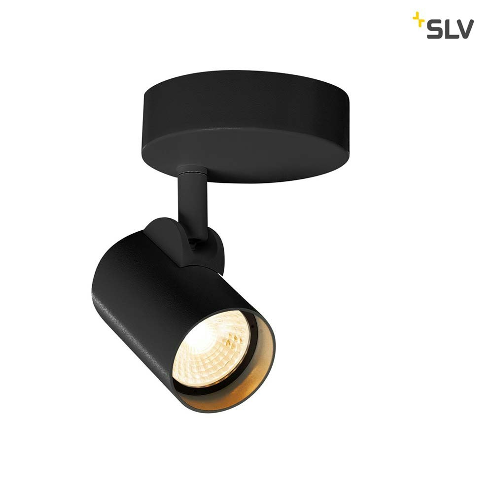 SLV Helia LED Single Wand- & Deckenleuchte 3000K 35° Schwarz zoom thumbnail 4