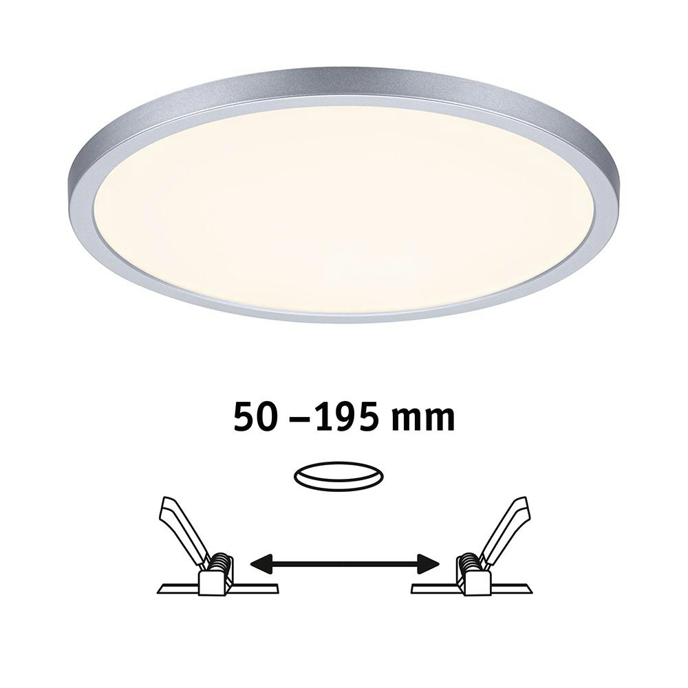 VariFit Areo LED Einbaupanel mit 3-Stufen-Dimmer Ø 23cm Chrom 2