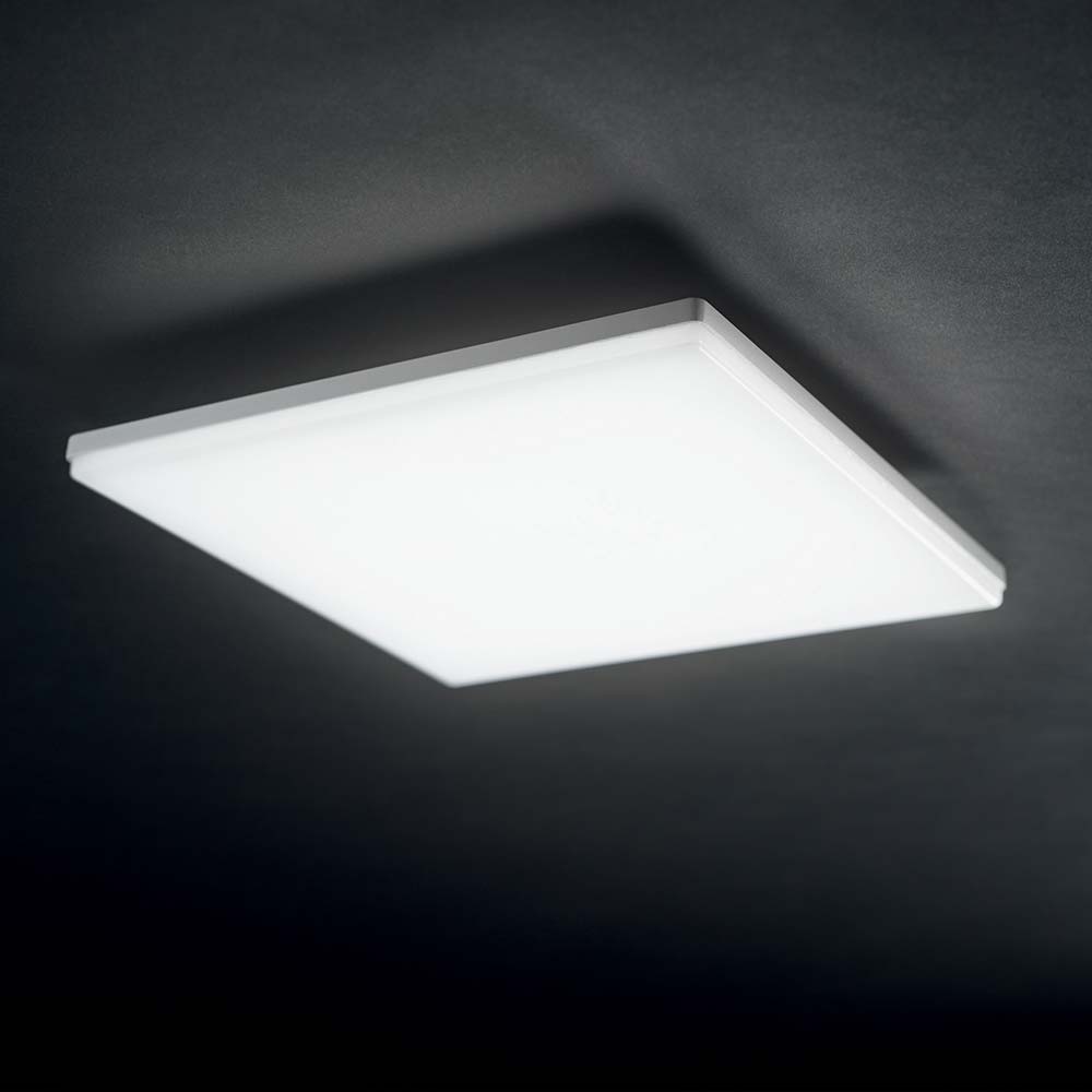 S.Luce Ideal Lux LED Deckenlampe Mib IP65 Quadratisch Weiß