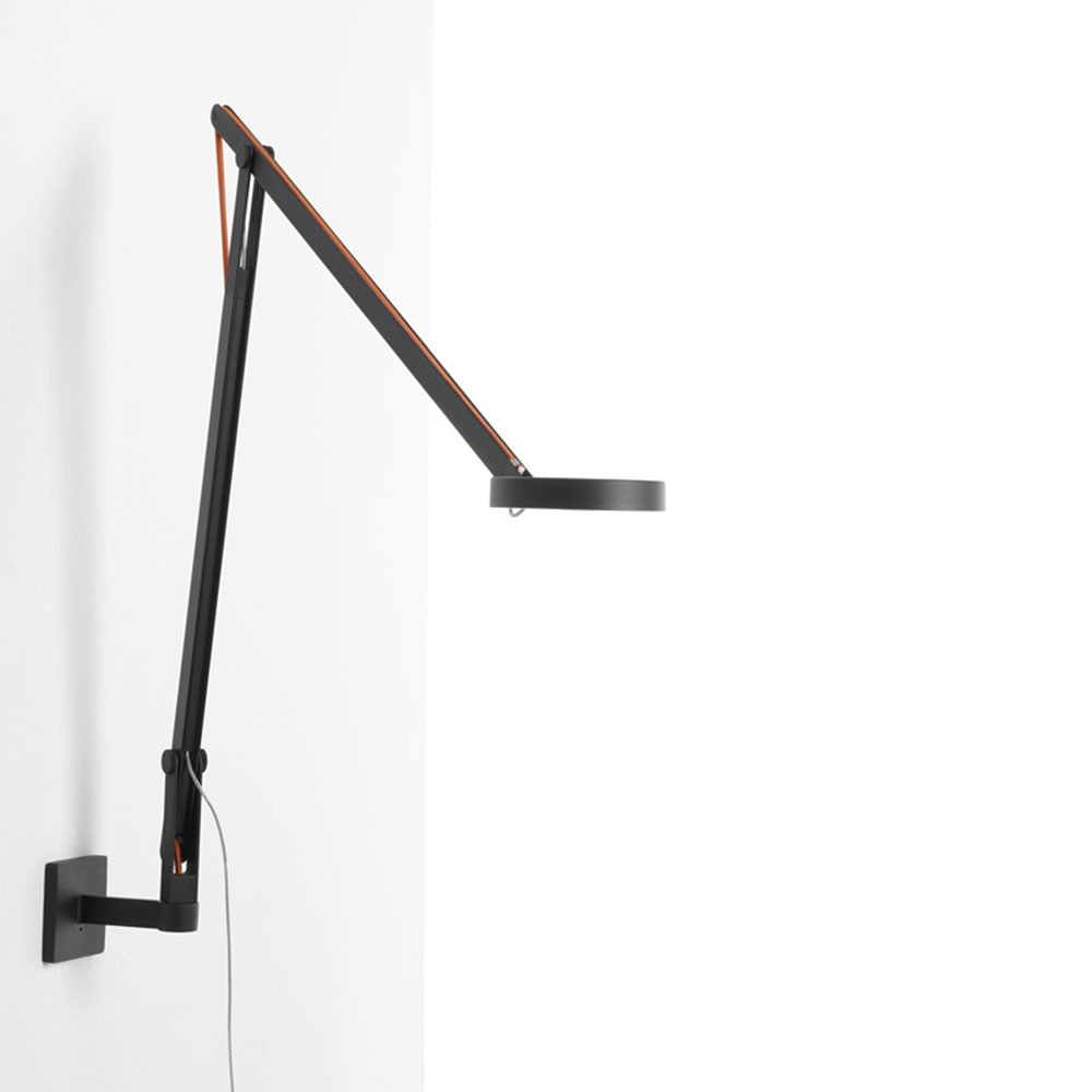 S.Luce String LED-Wandleuchte mit Dimmer Schwarz