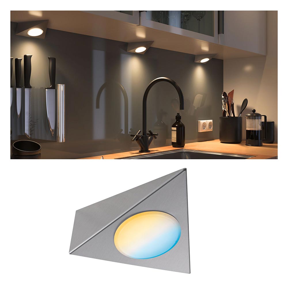 S.Luce Clever Connect LED Spot Unterbauleuchte Trigo Chrom