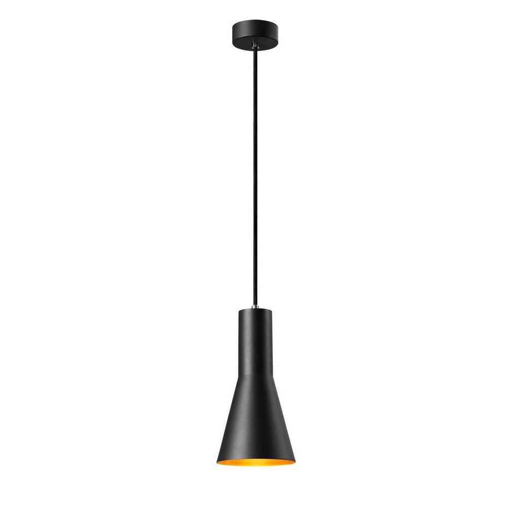 S.Luce Phelia 130 E27 Pendellampe Schwarz, Gold