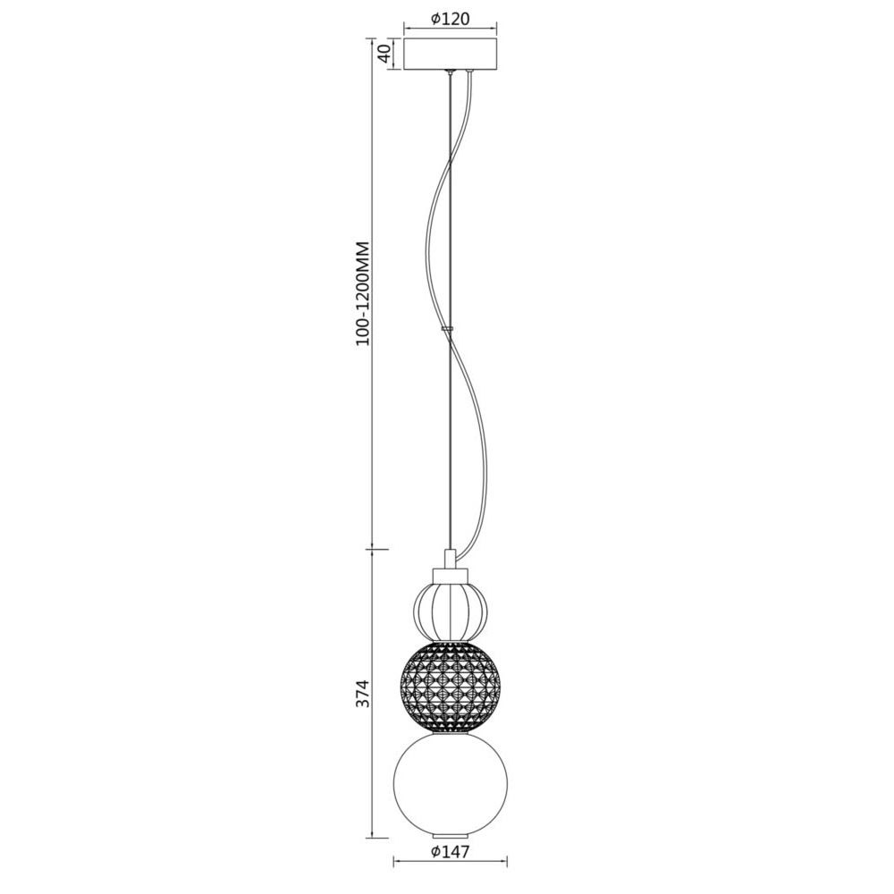 Maytoni Collar LED-Pendelleuchte mit Verzierungen Small thumbnail 2