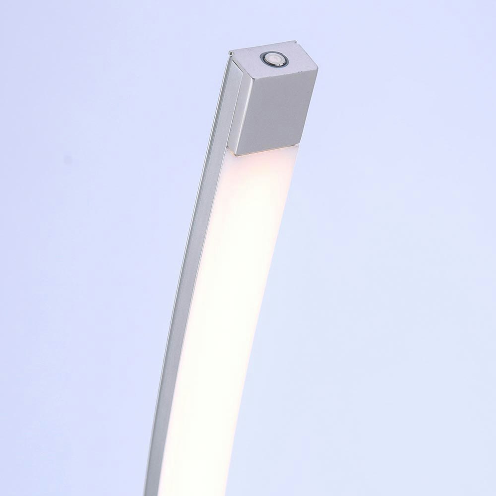 Geschwungene LED Stehleuchte Bella mit Touch-Dimmer zoom thumbnail 3