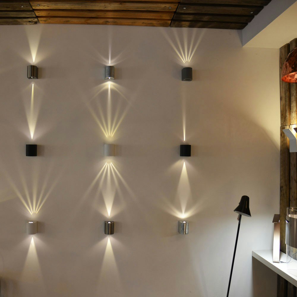 Baleno LED-Wandlampe Up&Down mit Lichtfilter Edelstahl thumbnail 6