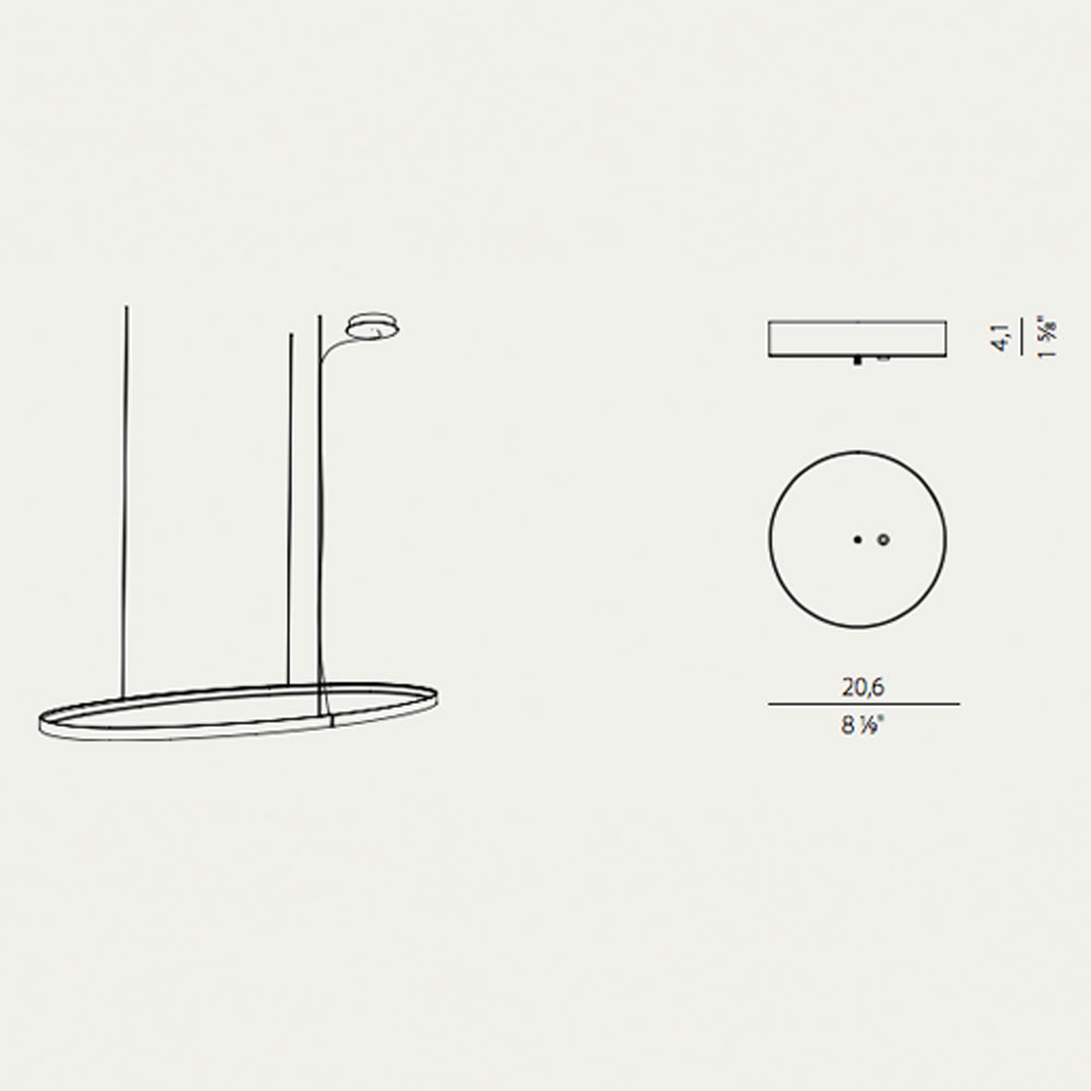 S.Luce Zero Baldachin für Round / Ellipse / Square