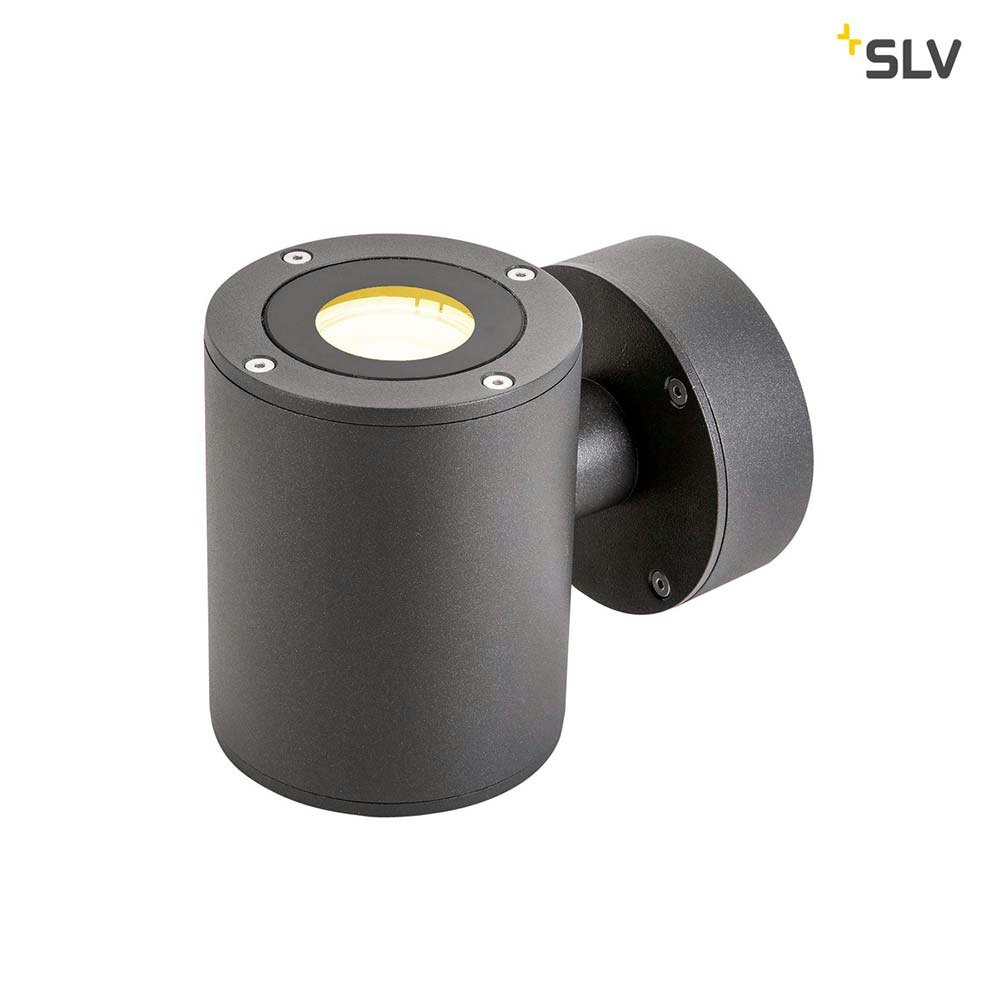 SLV Sitra Up&Down LED Außen-Wandaufbauleuchte Anthrazit IP44 zoom thumbnail 2