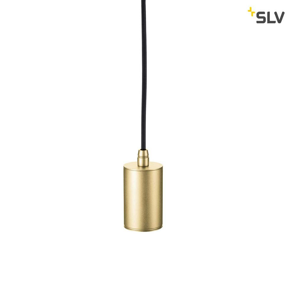 SLV Fitu E27 Lampenfassung Soft Gold 5m mit offenen Kabelende thumbnail 5