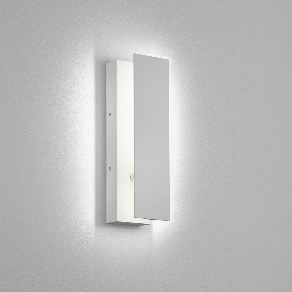 Helestra LED Wandleuchte Dex Weiß, Alu-Poliert 2