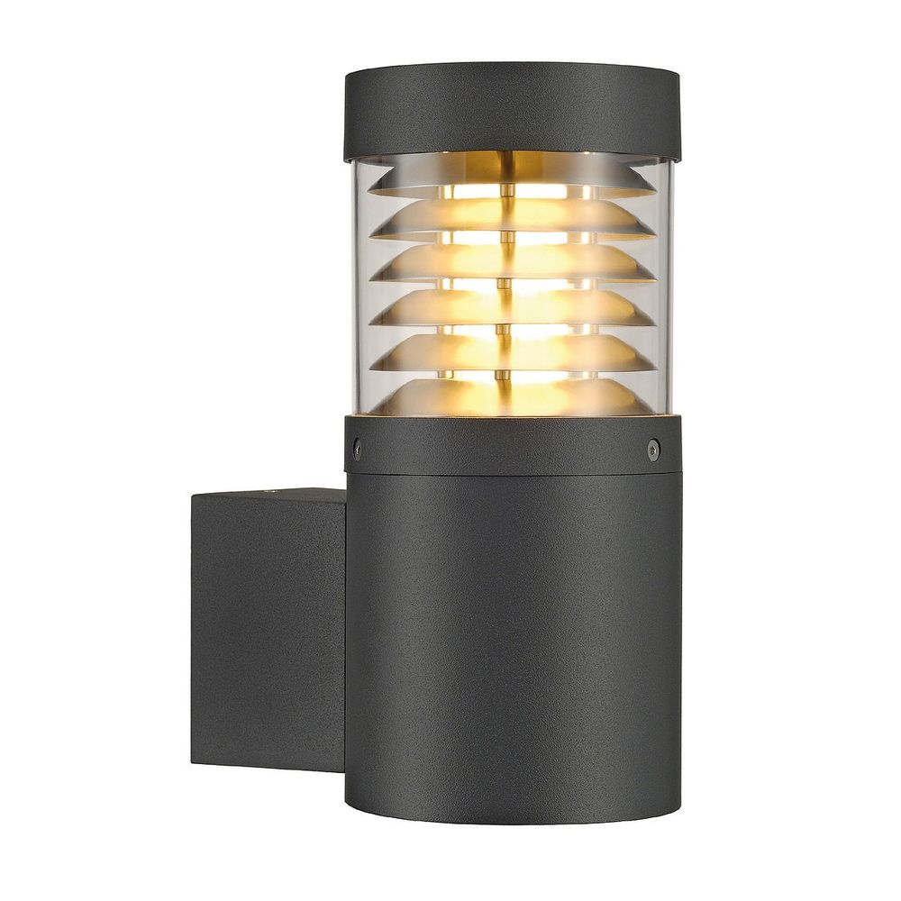 S.Luce SLV F-POL Wall Wandleuchte rund anthrazit E27 max. 20W