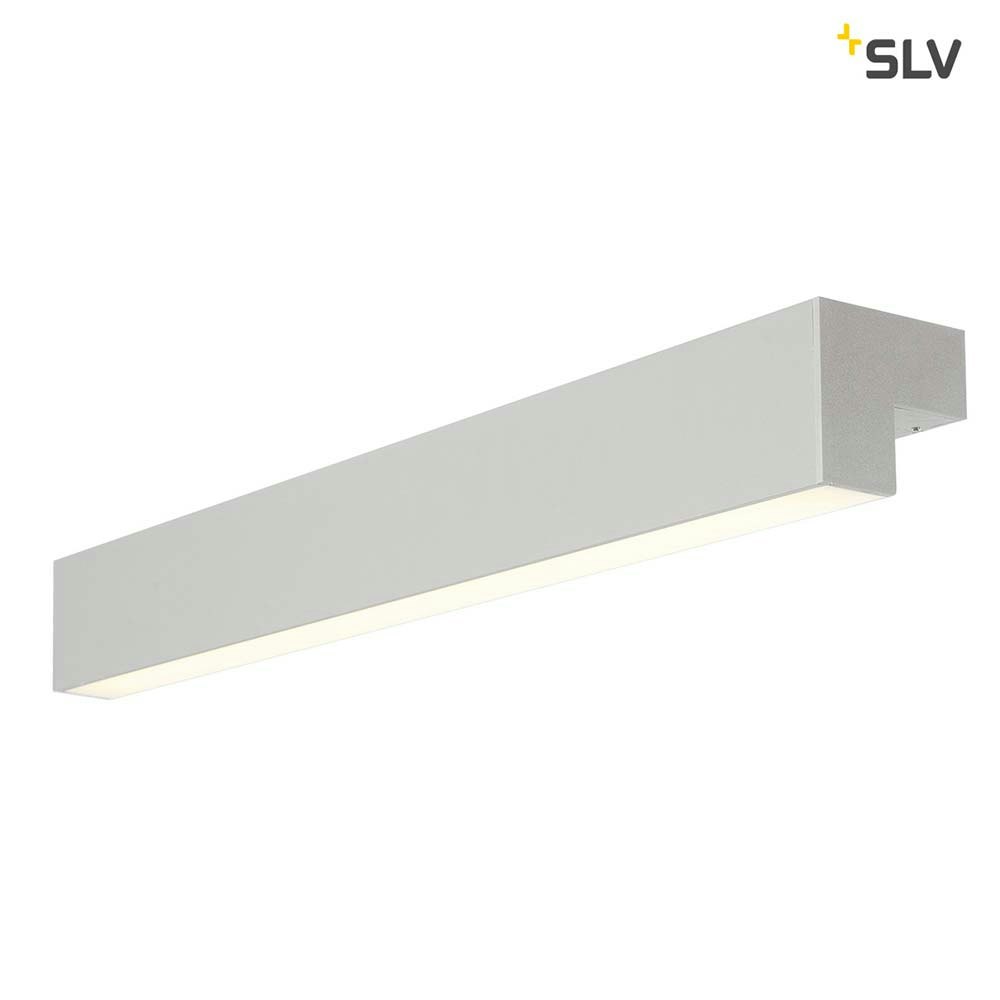SLV L-Line 60 LED Wand- & Deckenleuchte IP44 Silbergrau 1