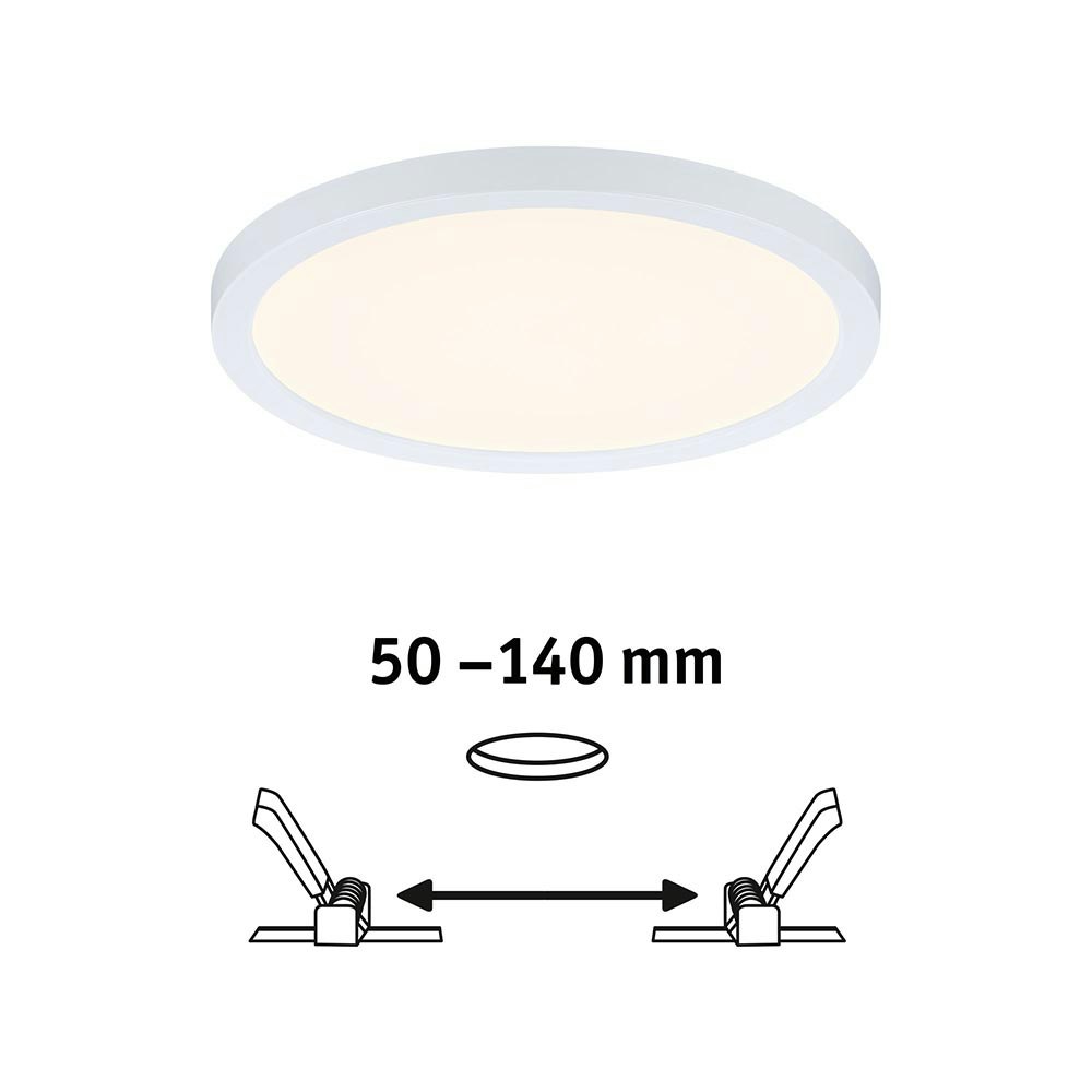VariFit LED Einbaupanel Areo Rund in Weiß 2