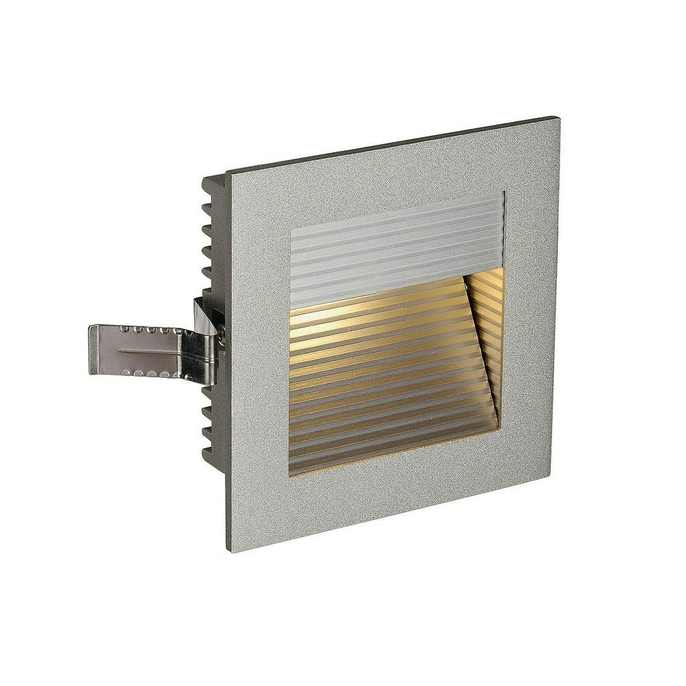 SLV Frame Curve LED Einbauleuchte eckig silbergrau Warmweiße LED thumbnail 2