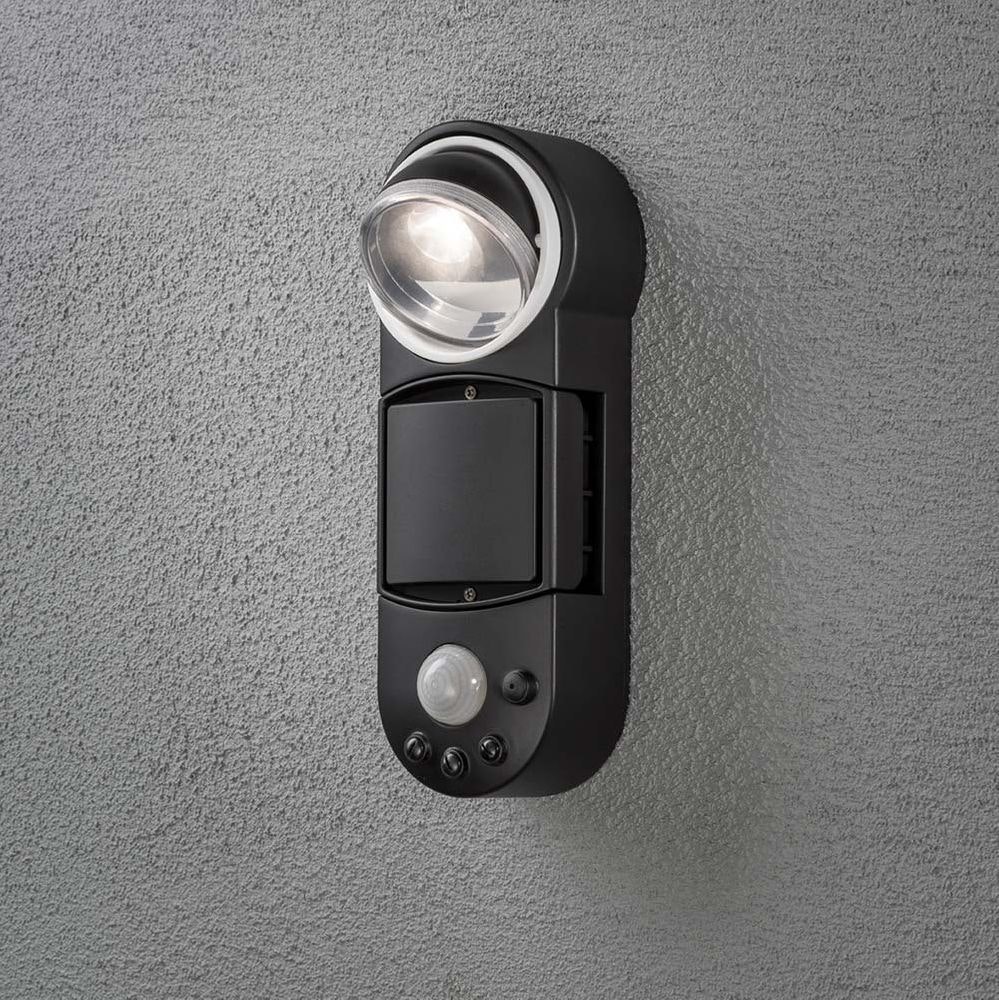 Prato Batterie LED Außen-Wandlampe mit Bewegungsmelder Schwarz thumbnail 4