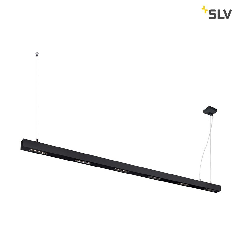 SLV Q-Line LED Pendelleuchte 2m Schwarz 3000K thumbnail 1