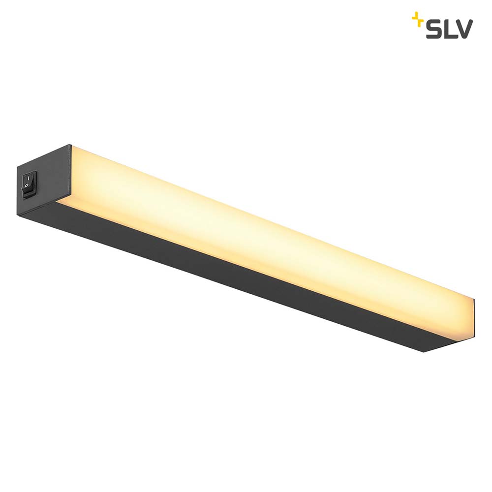 S.Luce SLV Sight LED Wand- & Deckenleuchte mit Schalter Schwarz