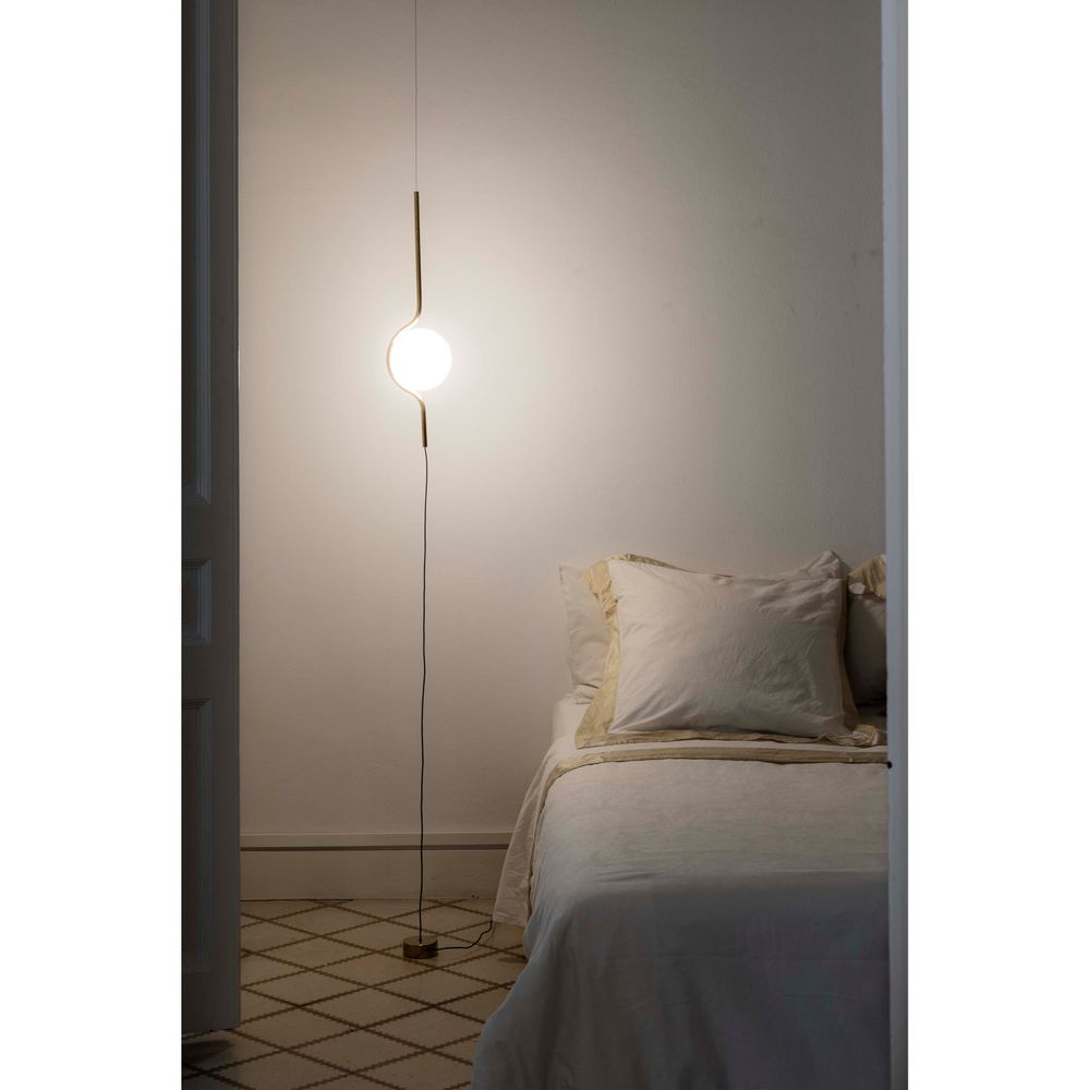 S.Luce LED Pendel-Stehlampe LE VITA 6W 2700K Goldfarben