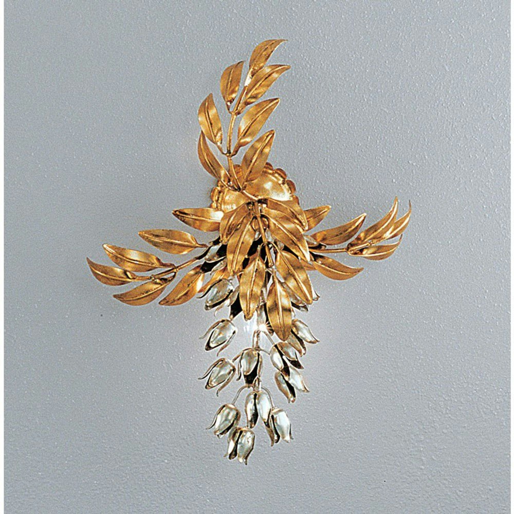 Pioggia D Oro Wandleuchte Blattgold-Auflage antik 48cm 