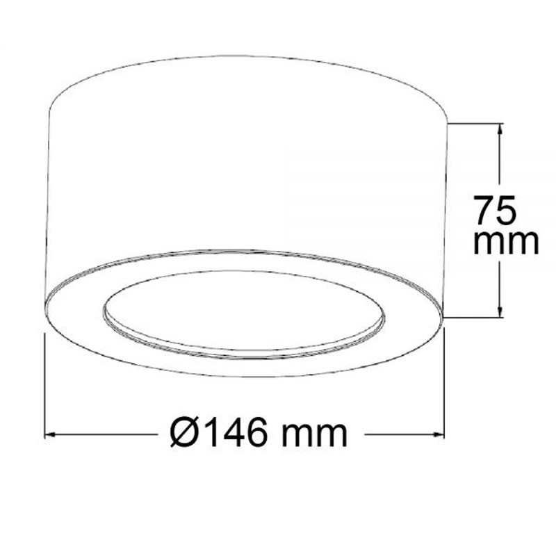 Panneau LED à montage indirect 650lm Ø 14,6cm blanc neutre thumbnail 4