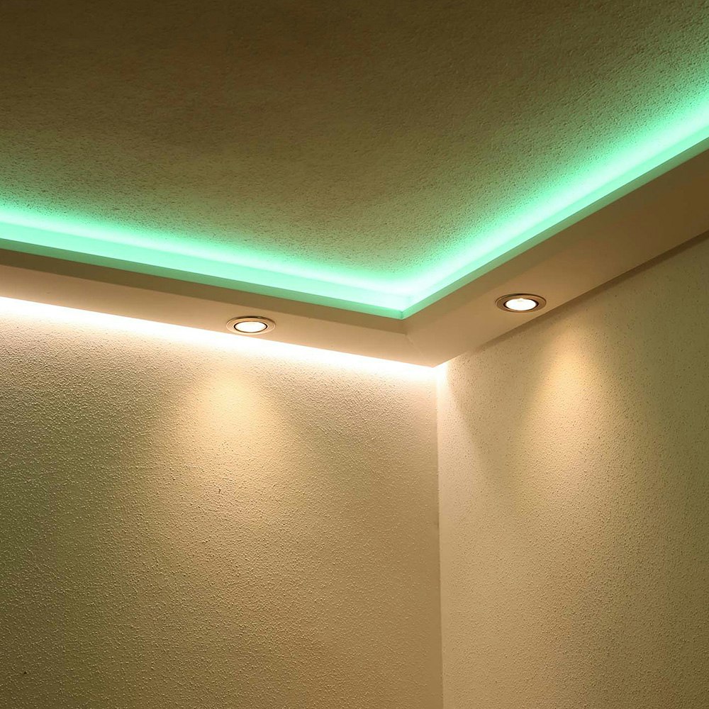 Dekor Lichtvouten-Profil 118cm für indirekte LED Beleuchtung thumbnail 2
