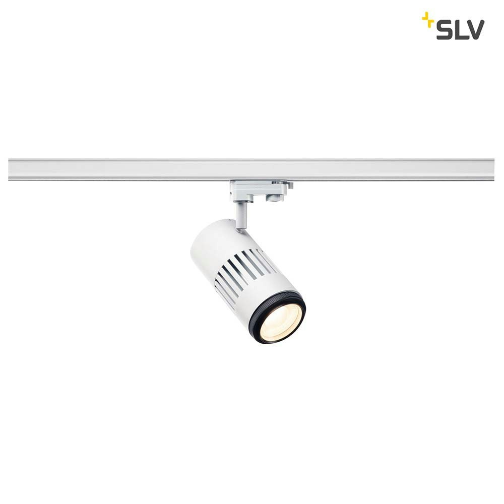SLV Stuctec LED Zooming Lens Strahler für 3Phasenschiene 3000K Weiß thumbnail 3