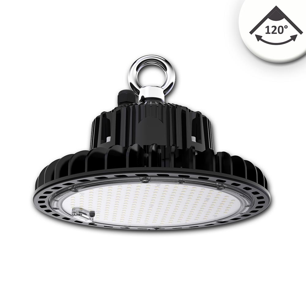 S.Luce LED Hallenstrahler 120W 18000lm 120° IP65 1-10V Dimmbar Neutralweiß