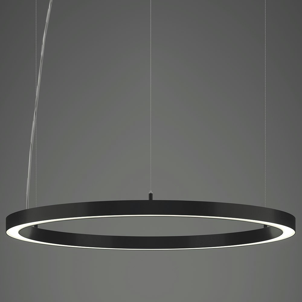 Molto Luce Rinq LED-Hängeleuchte Ring Ø 300cm Schwarz direkt & indirekt 1